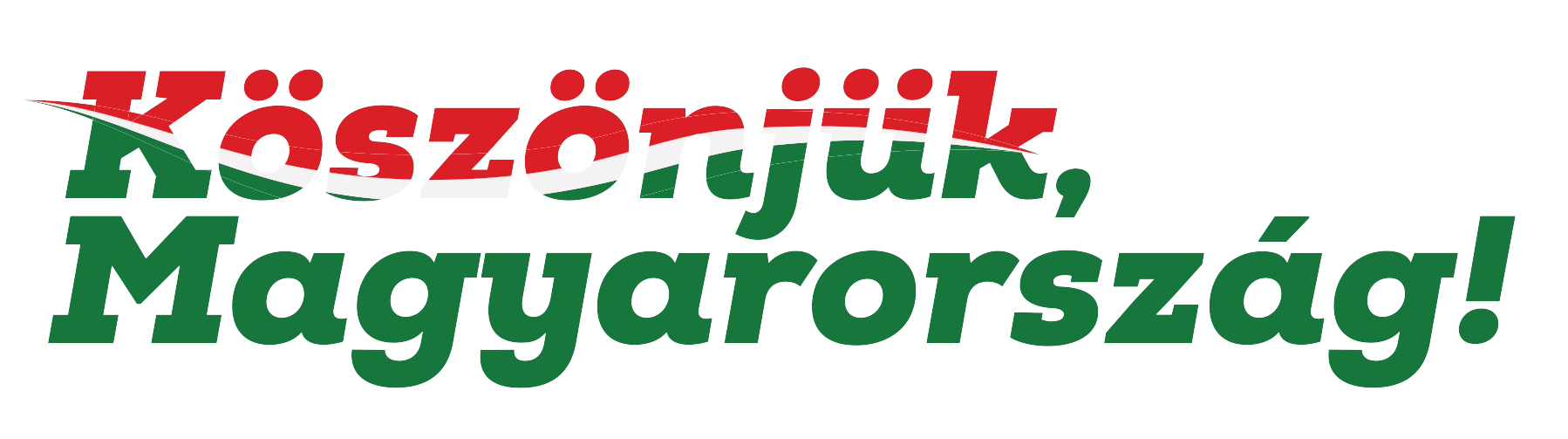 Köszönjük Magyarország logo